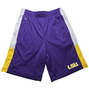 LSU Tigers Colosseum Athletic Shorts Mens M Purple NCAA Basketball Gym Training
